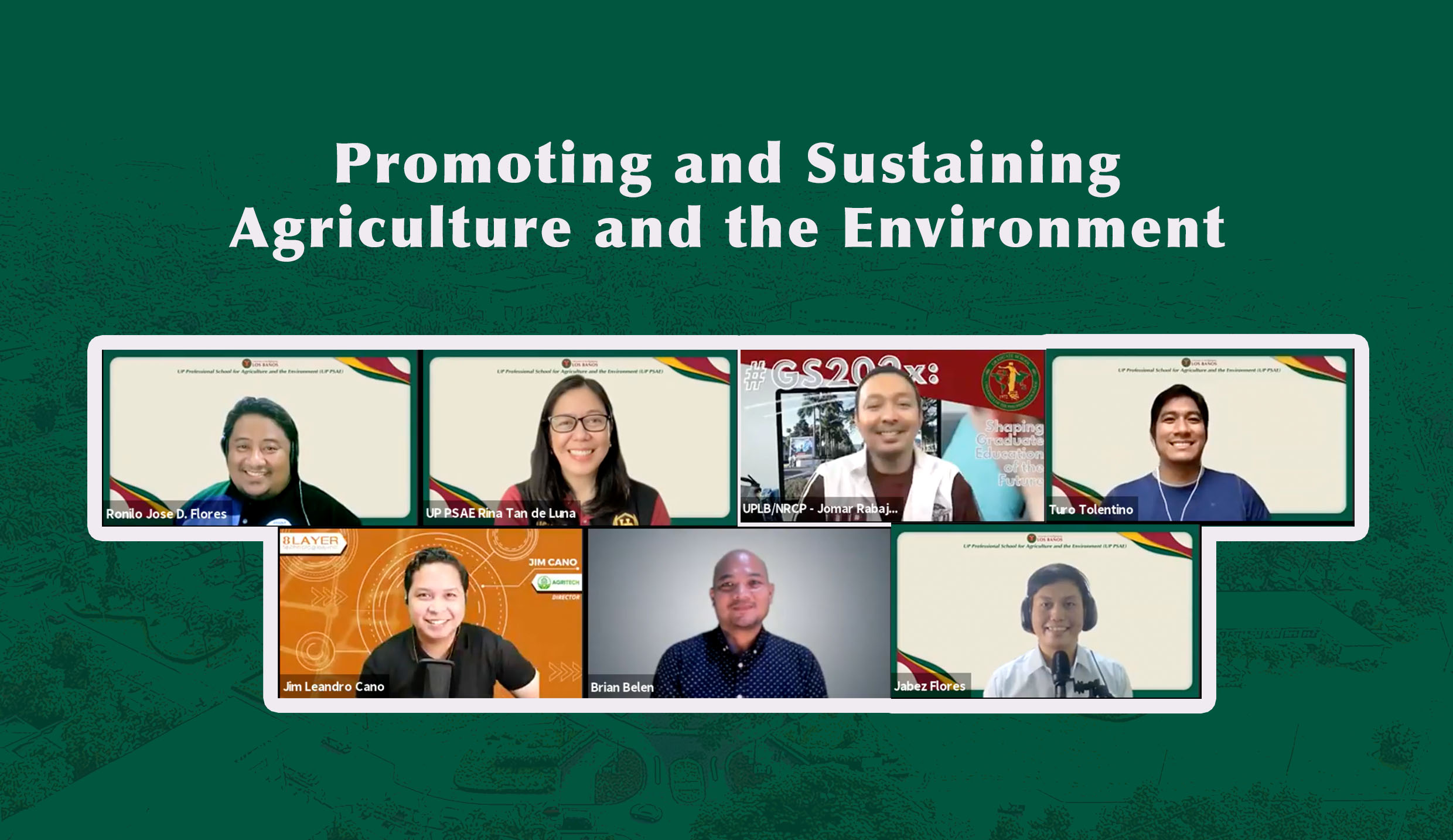 UP PSAE launches learning event series on agriculture and environment